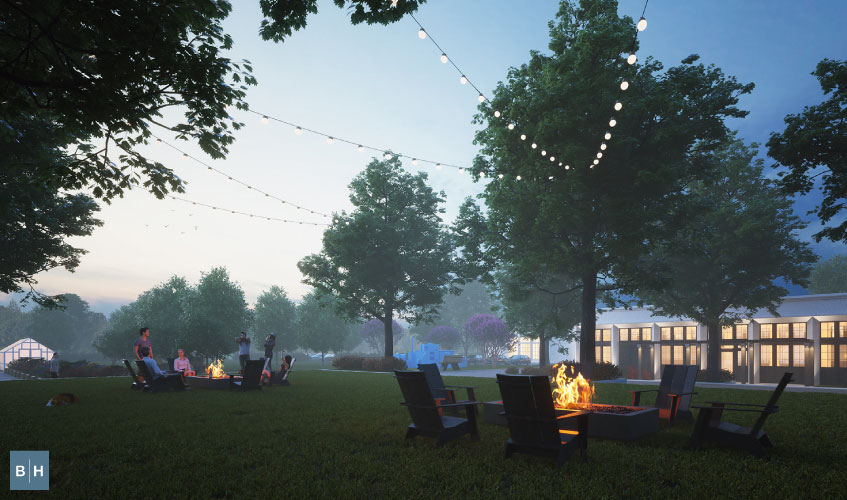 Spending time outdoors in the Walsh community